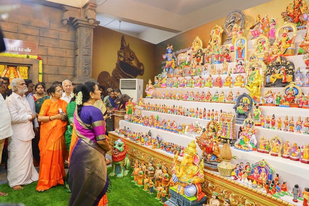Sacred Traditional Navratri Mandapam Decor
